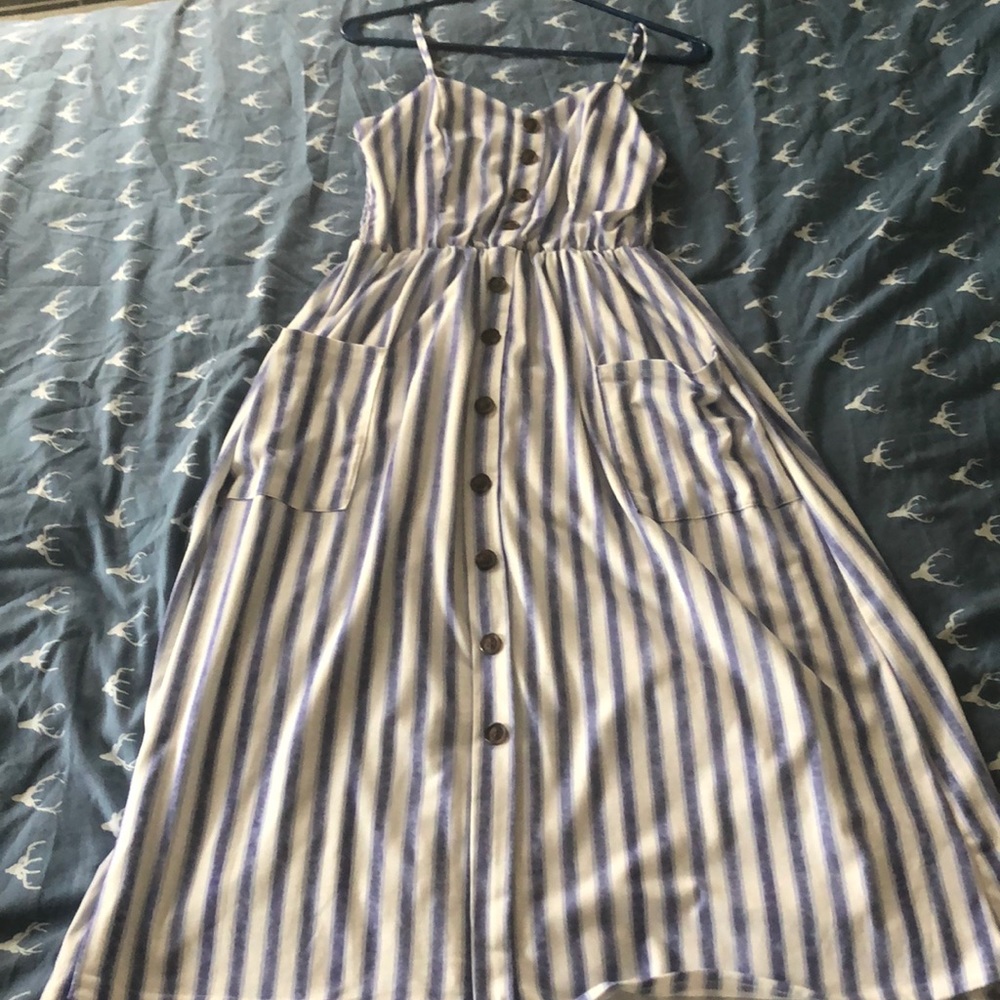 Amazon button midi dress